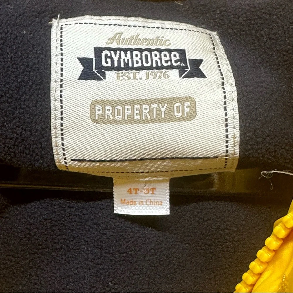Gymboree Yellow Puffer Vest Size 4T-5T